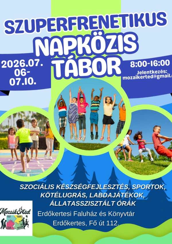 Szociális készségek fejlesztése, sport,