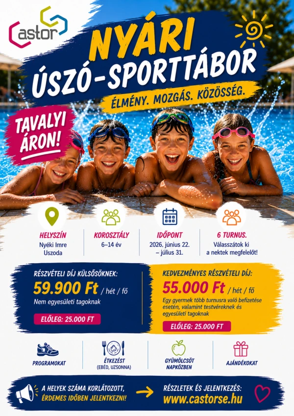 Nyári úszó-sporttábor