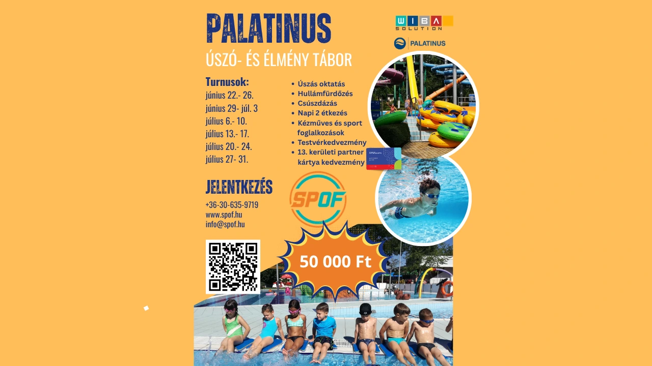Palatinus Úszó- és Élménytábor a Margitszigeten