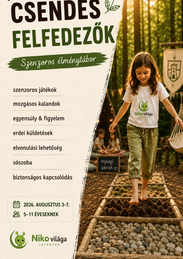 Csendes Felfedezők- szenzoros élménytábor