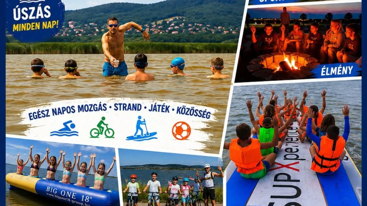 Úszó és Sporttábor a Velencei tónál